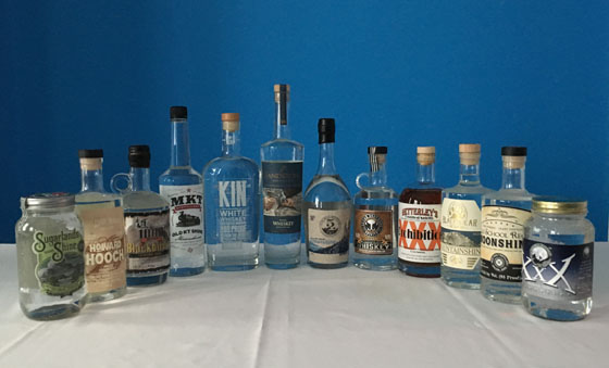 The Fifty Best Moonshine & Unaged American Whiskey Tasting of 2018