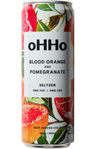oHHo Blood Orange & Pomegranate Cannabis-Infused Seltzer