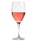 rose in wine glass