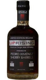 Uprising American Single Malt Whiskey finished in Pedro Ximénez Sherry Barrels