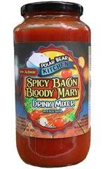 Polar Bear Kitchen Spicy Bacon Bloody Mary Drink Mixer