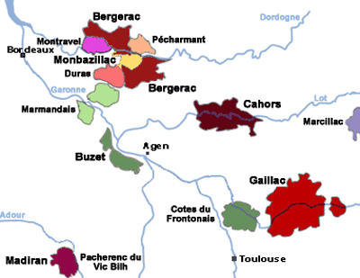 Cahors on map