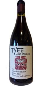 Tyee Wine Cellars 2012 Estate Barrel Select Pinot Noir