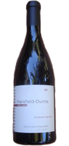 Mansfield-Dunne 2012 Pinot Noir Peterson Vineyard